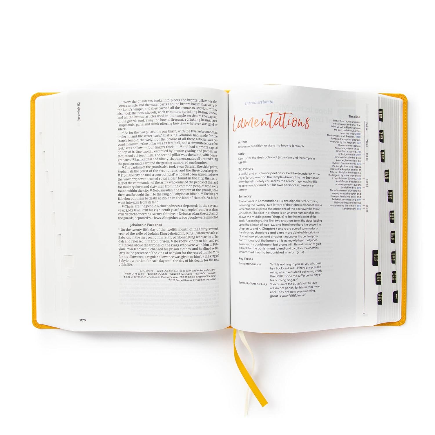 CSB Lifeway Women's Bible, Marigold Leathertouch - Image 4