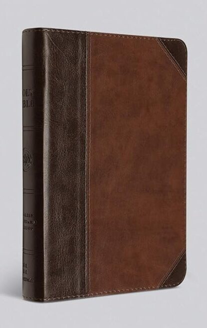 ESV Large Print Compact Bible, Walnut TruTone