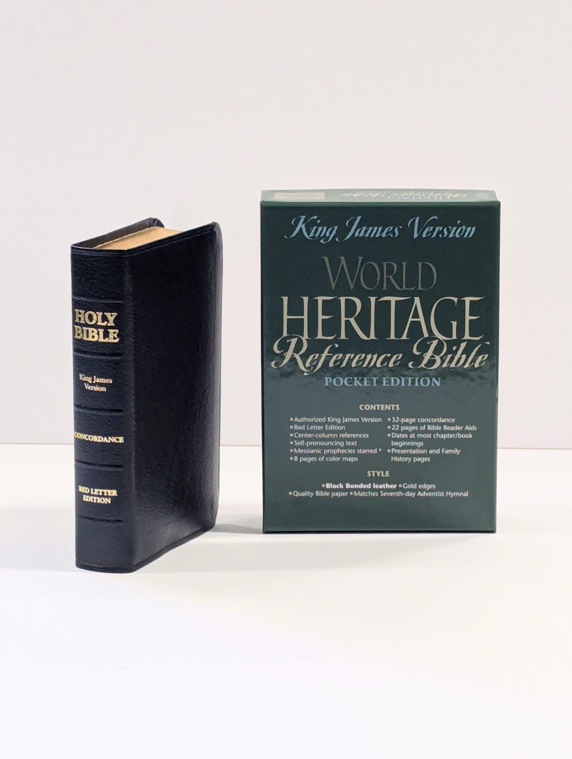 KJV Heritage Pocket Reference Bible (Black Leather)