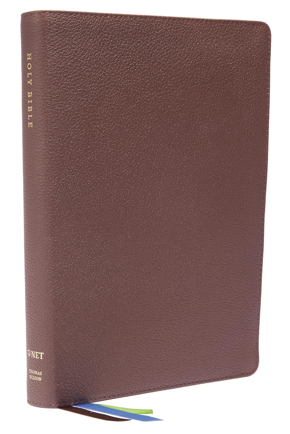 NET Thinline Large Print Bible, Brown Genuine Leather